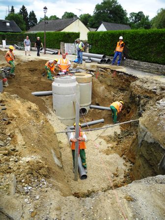 Travaux commune/Glacière assainissement