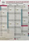 Calendrier 2025 pour les collectes d